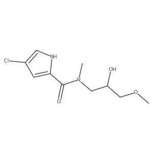4-chloro-N-(2-hydroxy-3-methoxypropyl)-N-methyl-1H-pyrrole-2-carboxamide Structure