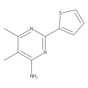 5,6-Dimethyl-2-(thiophen-2-yl)pyrimidin-4-amine Structure