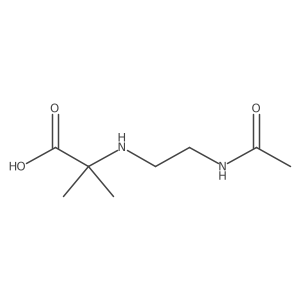 N-[2-(acetylamino)ethyl]-2-methylalanine结构式