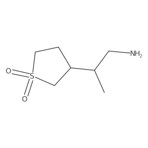 3-(1-Aminopropan-2-yl)-1lambda6-thiolane-1,1-dione Structure