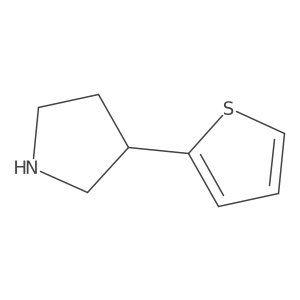 3-(Thiophen-2-yl)pyrrolidine Structure