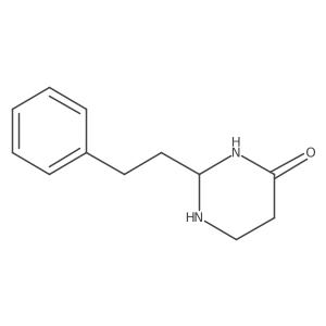 2-(2-Phenylethyl)-1,3-diazinan-4-one结构式