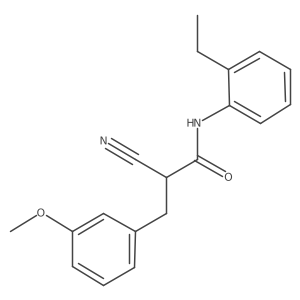 2-cyano-N-(2-ethylphenyl)-3-(3-methoxyphenyl)propanamide结构式