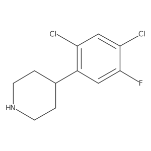 4-(2,4-Dichloro-5-fluorophenyl)piperidine Structure
