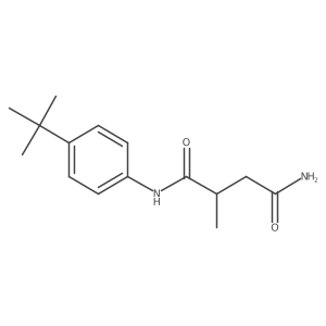 Butanediamide, N1-[4-(1,1-dimethylethyl)phenyl]-2-methyl- Structure