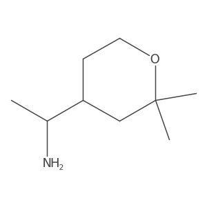 (1R)-1-(2,2-dimethyloxan-4-yl)ethan-1-amine Structure