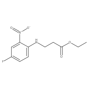 Ethyl 3-[(4-fluoro-2-nitrophenyl)amino]propanoate结构式