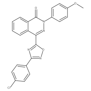 4-[3-(4-chlorophenyl)-1,2,4-oxadiazol-5-yl]-2-(4-methoxyphenyl)phthalazin-1(2H)-one Structure