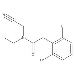 2-(2-chloro-6-fluorophenyl)-N-(cyanomethyl)-N-ethylacetamide结构式
