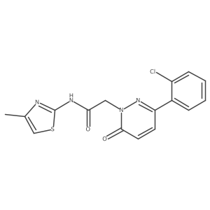 2-[3-(2-chlorophenyl)-6-oxopyridazin-1(6H)-yl]-N-[(2Z)-4-methyl-1,3-thiazol-2(3H)-ylidene]acetamide Structure