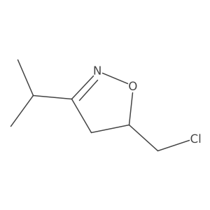 5-(Chloromethyl)-3-(propan-2-yl)-4,5-dihydro-1,2-oxazole结构式