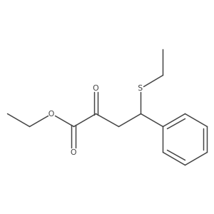 Benzenebutanoic acid, I(3)-(ethylthio)-I+/--oxo-, ethyl ester结构式