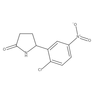 5-(2-Chloro-5-nitrophenyl)-2-pyrrolidinone结构式