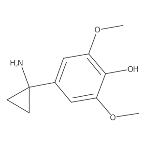 4-(1-Aminocyclopropyl)-2,6-dimethoxyphenol Structure