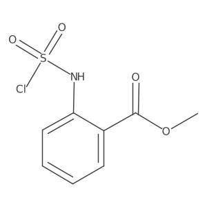 Benzoic acid, 2-[(chlorosulfonyl)amino]-, methyl ester Structure