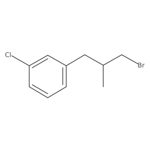 1-(3-Bromo-2-methylpropyl)-3-chlorobenzene结构式