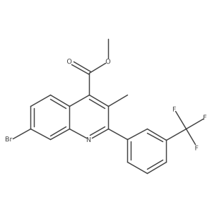 Methyl 7-bromo-3-methyl-2-(3-(trifluoromethyl)phenyl)quinoline-4-carboxylate Structure