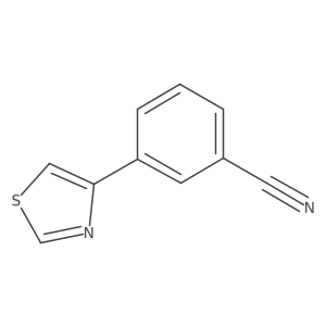 3-(1,3-Thiazol-4-yl)benzonitrile结构式