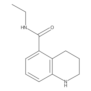 N-ethyl-1,2,3,4-tetrahydroquinoline-5-carboxamide结构式