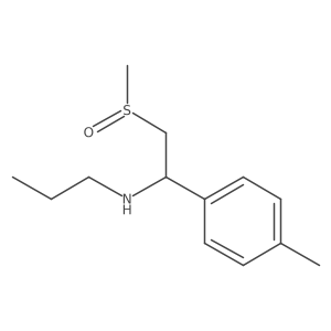 Benzenemethanamine, 4-methyl-I+/--[(methylsulfinyl)methyl]-N-propyl- Structure