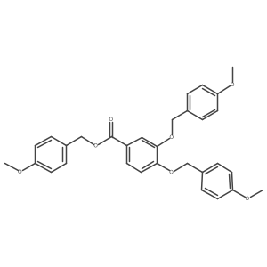 4-Methoxybenzyl 3,4-bis(4-methoxybenzyloxy)benzoate Structure