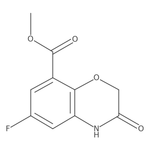 Methyl 6-fluoro-3,4-dihydro-3-oxo-2H-benzo[b][1,4]oxazine-8-carboxylate Structure