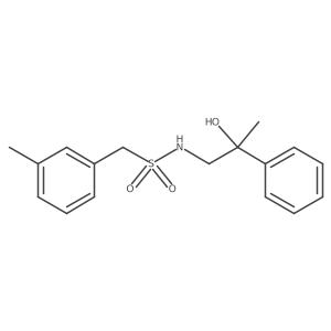 N-(2-hydroxy-2-phenylpropyl)-1-(m-tolyl)methanesulfonamide Structure