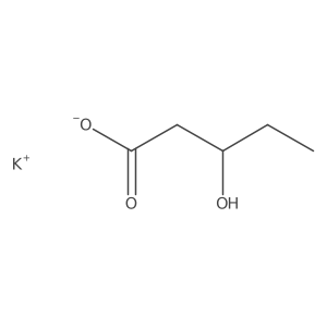 Potassium3-hydroxypentanoate Structure