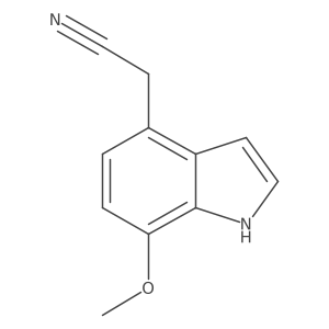 2-(7-methoxy-1H-indol-4-yl)acetonitrile Structure
