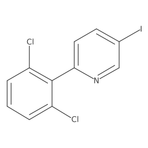 2-(2,6-Dichlorophenyl)-5-iodopyridine Structure