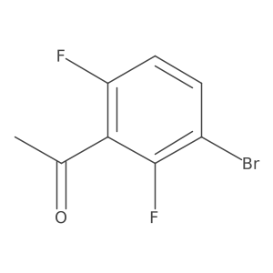 1-(3-Bromo-2,6-difluorophenyl)ethanone结构式