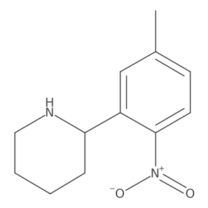 2-(5-Methyl-2-nitrophenyl)piperidine Structure
