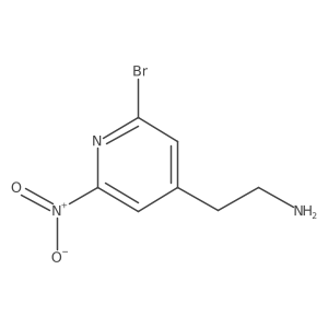 2-(2-Bromo-6-nitropyridin-4-YL)ethanamine Structure