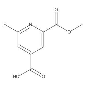 2-Fluoro-6-(methoxycarbonyl)isonicotinic acid结构式