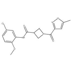 N-(5-chloro-2-methoxyphenyl)-1-(5-methylisoxazole-3-carbonyl)azetidine-3-carboxamide Structure