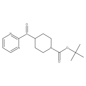 tert-Butyl 4-(pyrimidin-2-ylsulfinyl)piperidine-1-carboxylate Structure