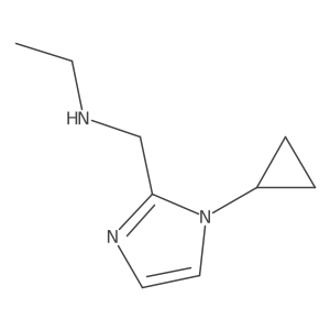 N-((1-cyclopropyl-1H-imidazol-2-yl)methyl)ethanamine结构式
