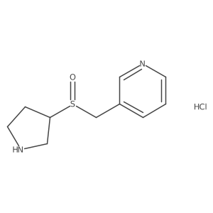 3-(((S)-((R)-pyrrolidin-3-yl)sulfinyl)methyl)pyridine hydrochloride Structure