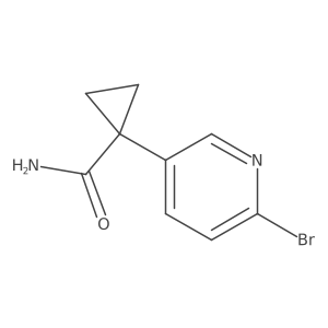 1-(6-Bromopyridin-3-YL)cyclopropanecarboxamide结构式