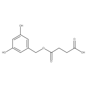 4-[(3,5-Dihydroxyphenyl)methoxy]-4-oxobutanoic acid结构式