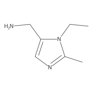 (1-ethyl-2-methyl-1H-imidazol-5-yl)methanamine结构式