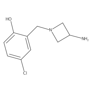 2-[(3-Aminoazetidin-1-yl)methyl]-4-chlorophenol结构式