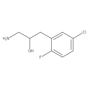 1-Amino-3-(5-chloro-2-fluorophenyl)propan-2-ol结构式