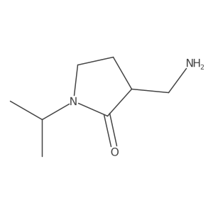 3-(Aminomethyl)-1-isopropylpyrrolidin-2-one Structure