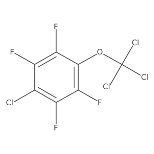 1-Chloro-2,3,5,6-tetrafluoro-4-(trichloromethoxy)benzene结构式