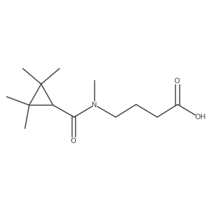 4-(n,2,2,3,3-Pentamethylcyclopropane-1-carboxamido)butanoic acid Structure