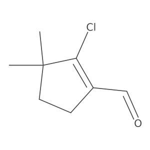 2-Chloro-3,3-dimethylcyclopent-1-ene-1-carbaldehyde Structure