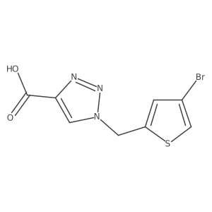 1-[(4-bromothiophen-2-yl)methyl]-1H-1,2,3-triazole-4-carboxylic acid Structure