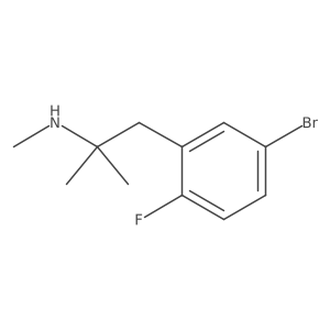 [1-(5-Bromo-2-fluorophenyl)-2-methylpropan-2-yl](methyl)amine Structure