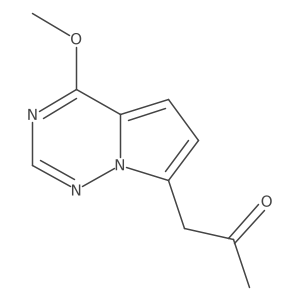 1-(4-Methoxypyrrolo[2,1-f][1,2,4]triazin-7-yl)propan-2-one结构式